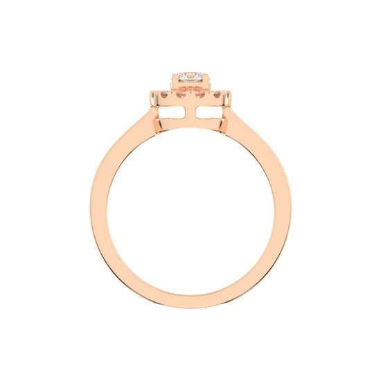 Classic Double Halo Elegance Ring