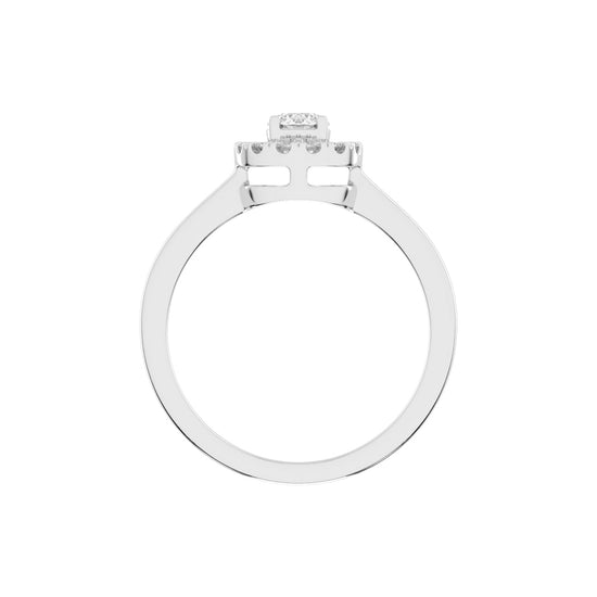 Classic Double Halo Elegance Ring