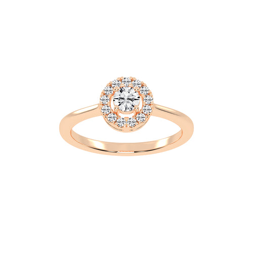 Classic Double Halo Elegance Ring