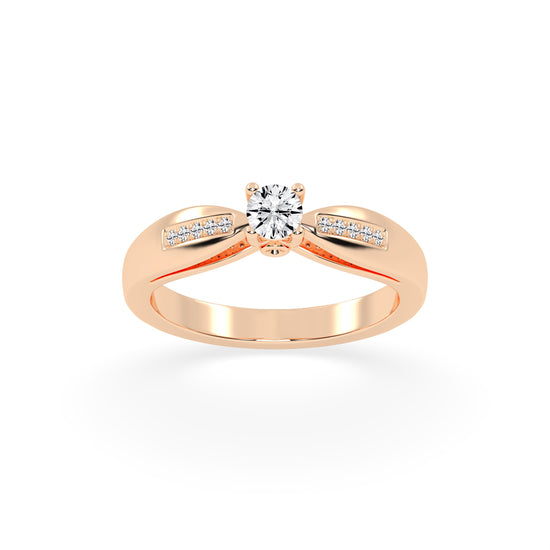 Modern Grace Solitaire Ring