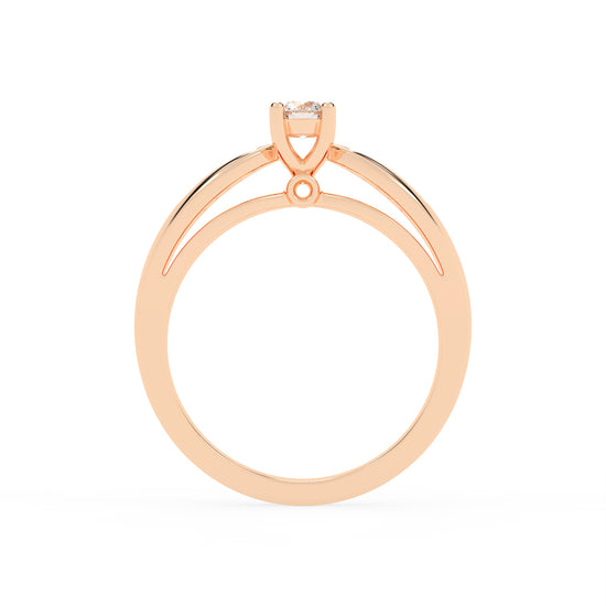 Modern Grace Solitaire Ring
