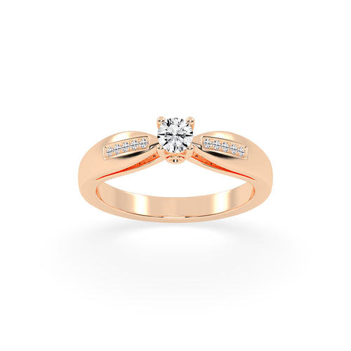 Modern Grace Solitaire Ring