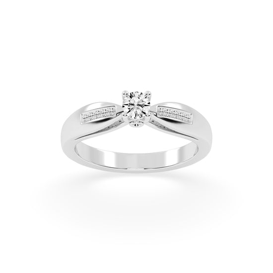 Modern Grace Solitaire Ring