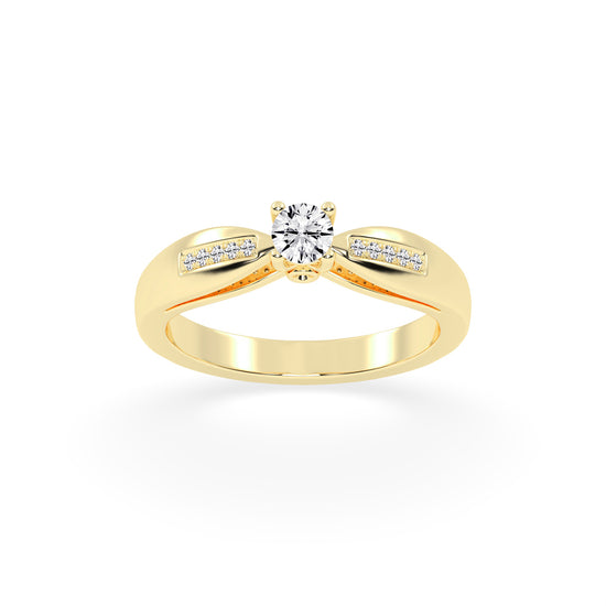 Modern Grace Solitaire Ring