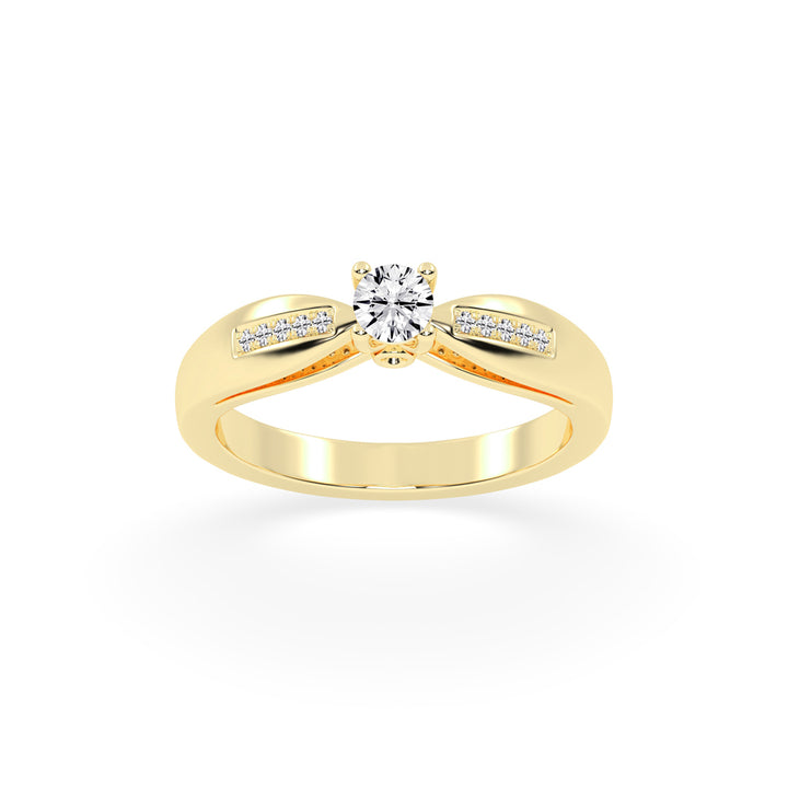 Modern Grace Solitaire Ring