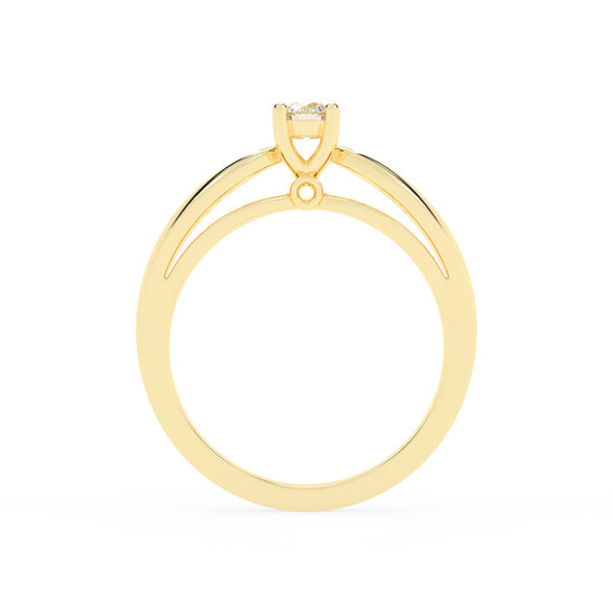 Modern Grace Solitaire Ring