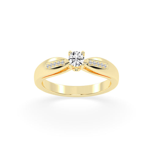 Modern Grace Solitaire Ring