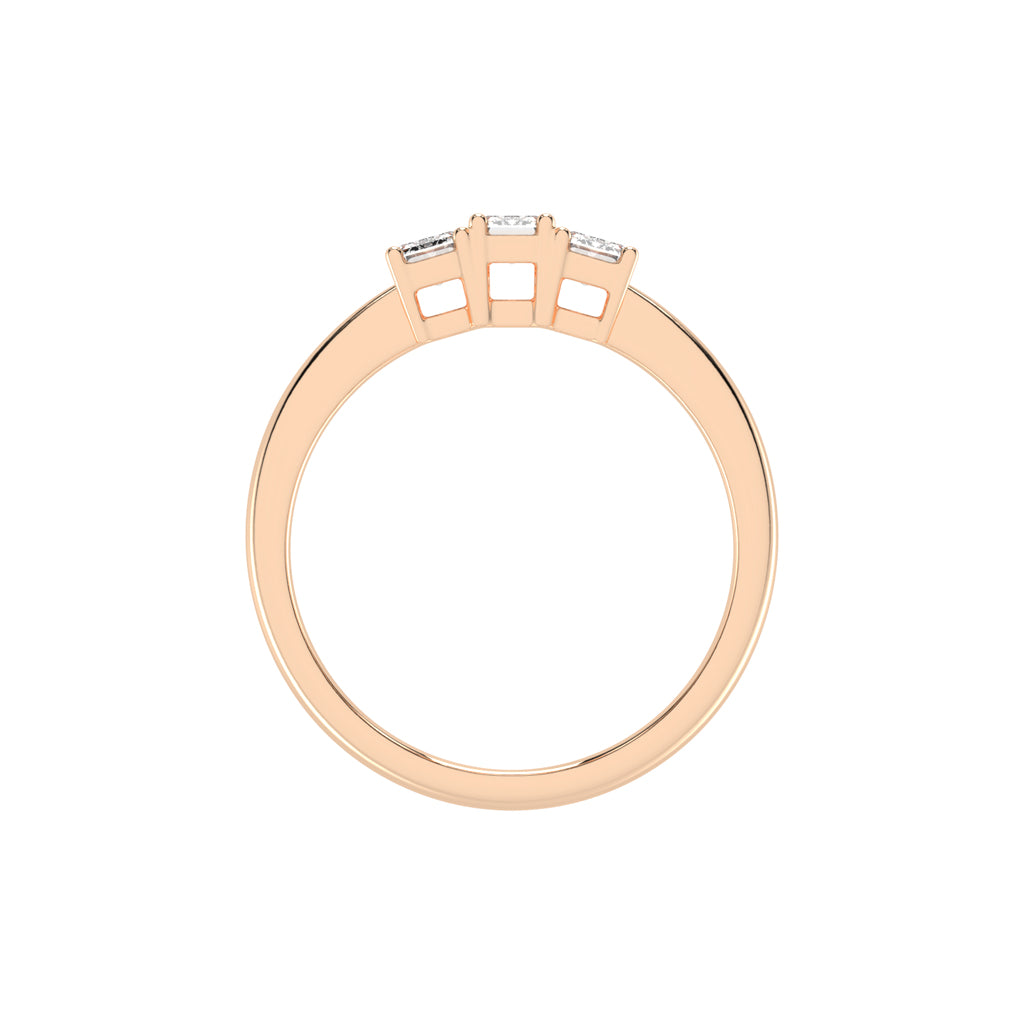 Trinity EmeraldCut Classic Ring