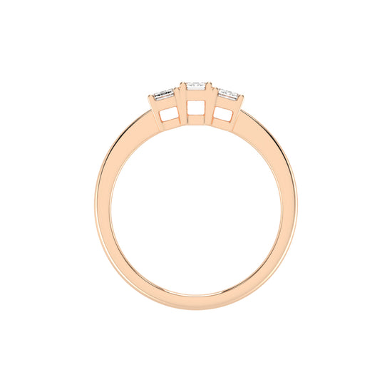 Trinity EmeraldCut Classic Ring