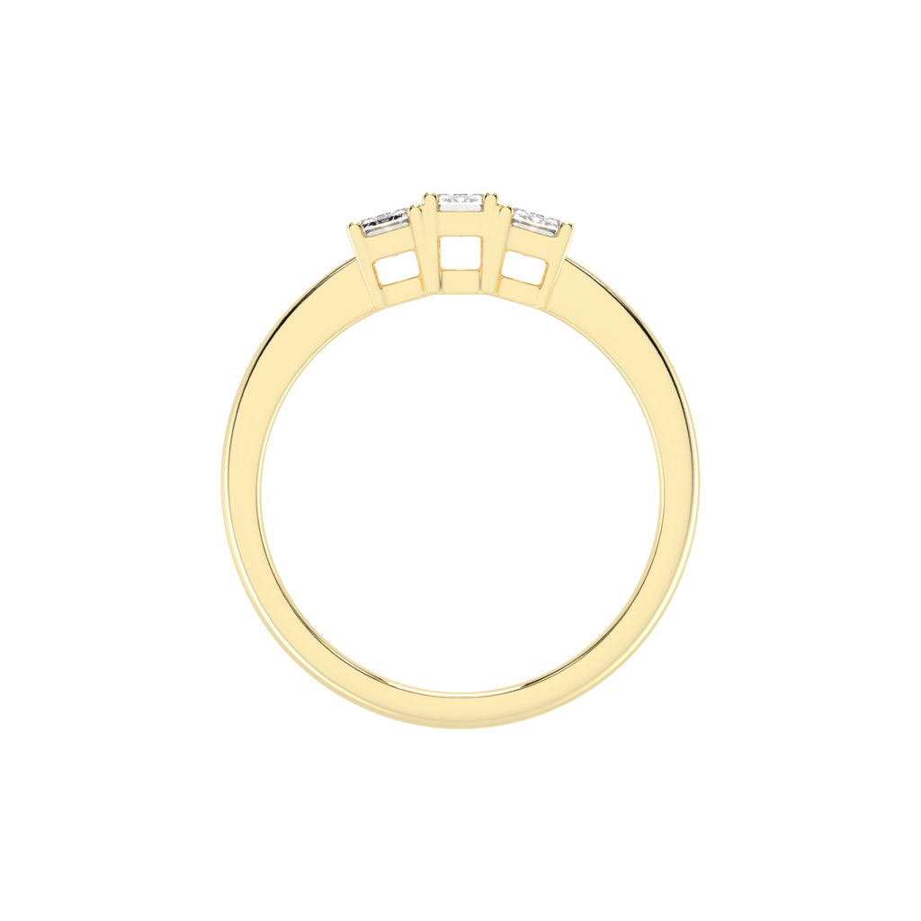 Trinity EmeraldCut Classic Ring