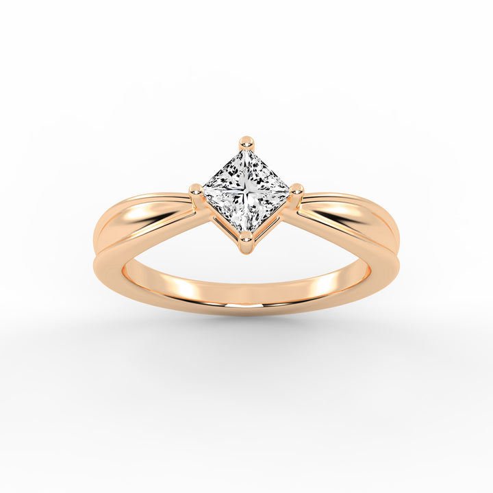 Princess-Cut Solitaire Elegance Ring