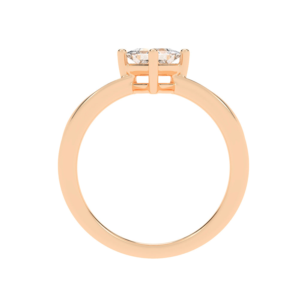 PrincessCut Solitaire Elegance Ring