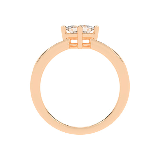 PrincessCut Solitaire Elegance Ring
