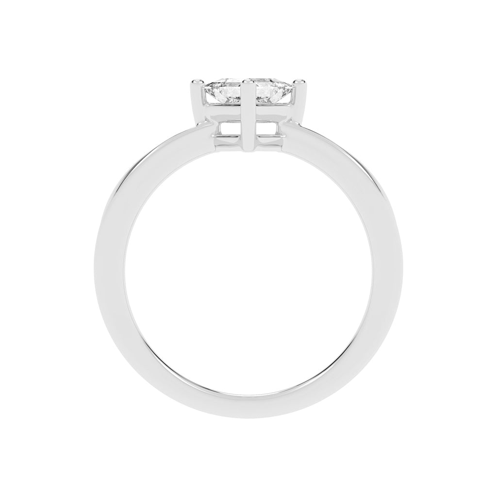 PrincessCut Solitaire Elegance Ring