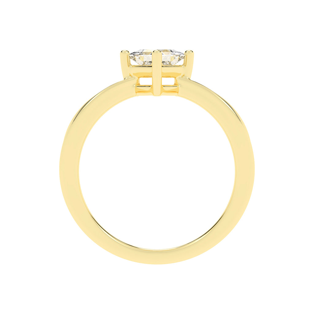 PrincessCut Solitaire Elegance Ring
