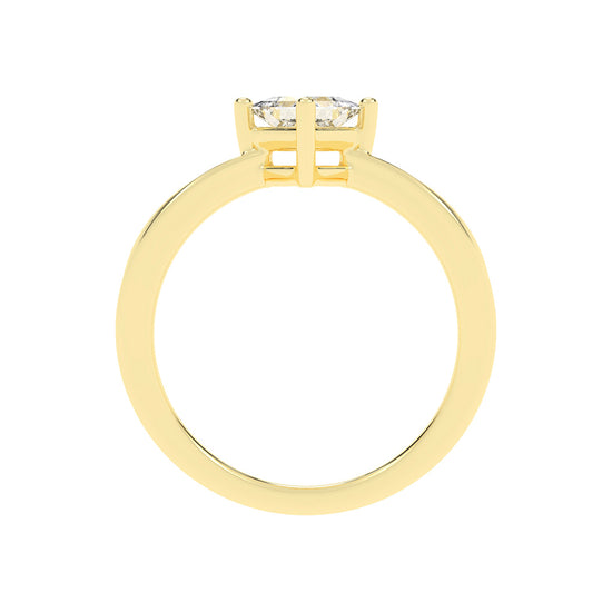 PrincessCut Solitaire Elegance Ring