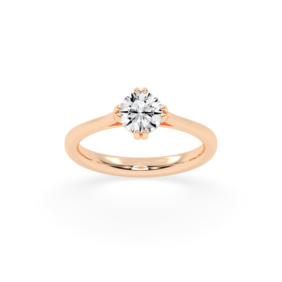Chic Solitaire Diamond Accent Ring