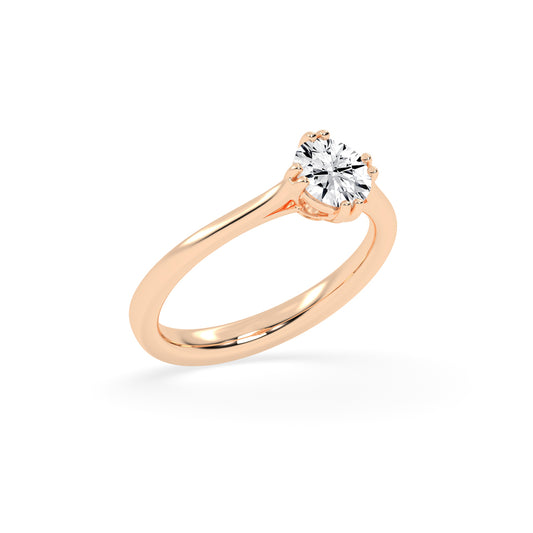 Chic Solitaire Diamond Accent Ring