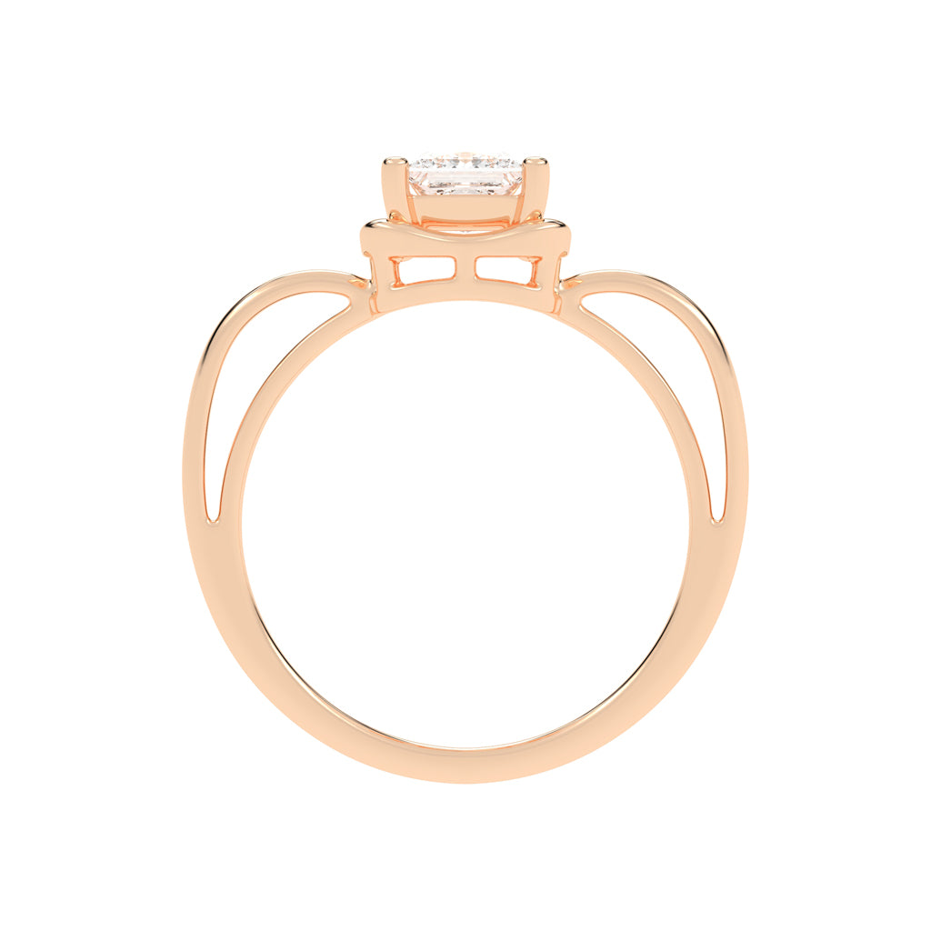 Distinctive Princess Cut Diamond Ring