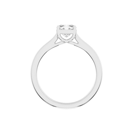 Diamtique Cushion cut solitaire lab diamond ring