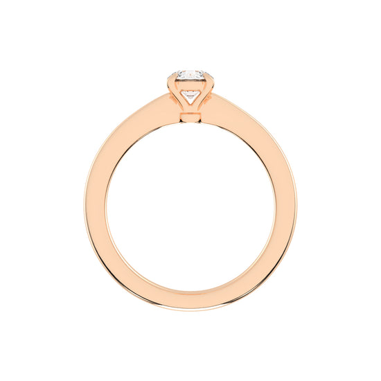 Soleria Tab Prong Round Cut Solitaire Lab Diamond Ring