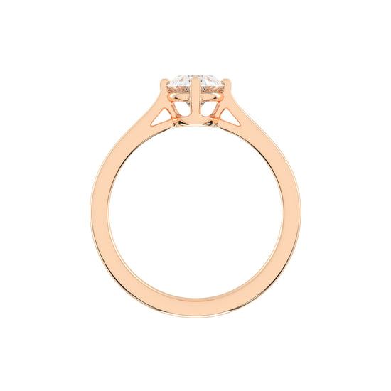 Solivara Oval Cut Solitaire Lab Diamond Ring