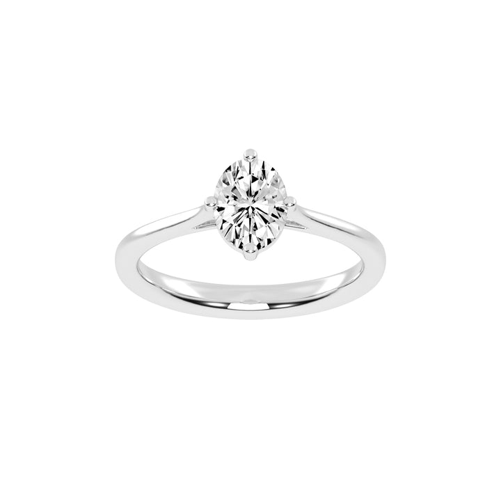 Solivara Oval Cut Solitaire Lab Diamond Ring