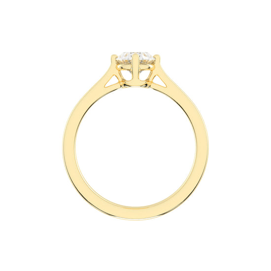 Solivara Oval Cut Solitaire Lab Diamond Ring