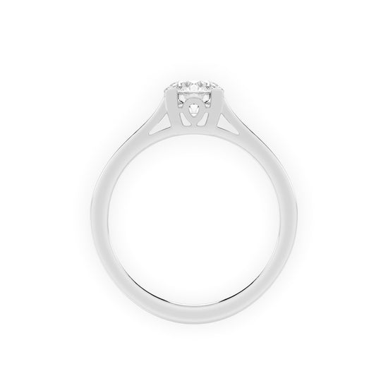 Soltrinia Split shank round cut solitaire lab diamond ring