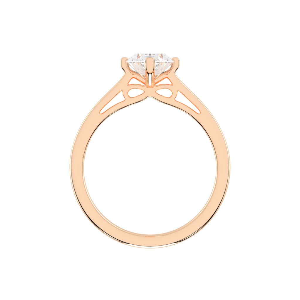 Solentis oval cut solitaire lab diamond ring