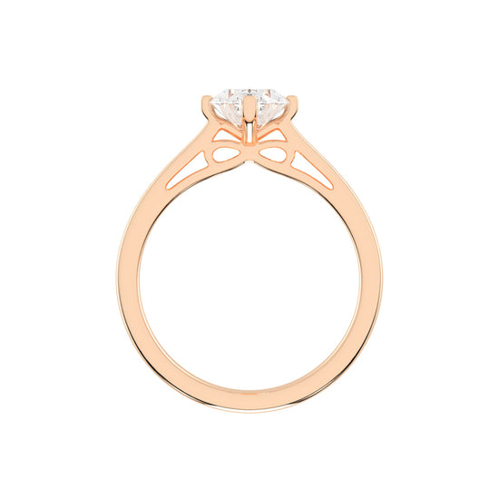 Solentis oval cut solitaire lab diamond ring