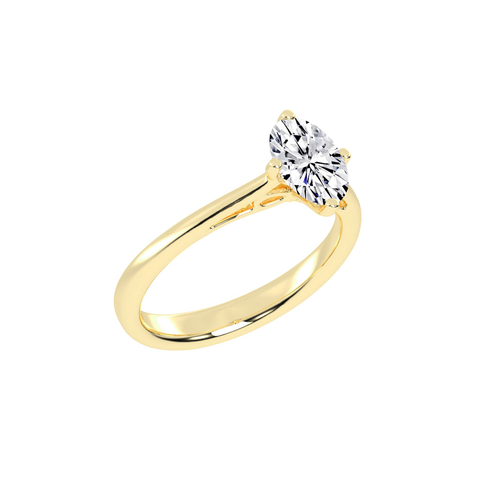 Solentis oval cut solitaire lab diamond ring