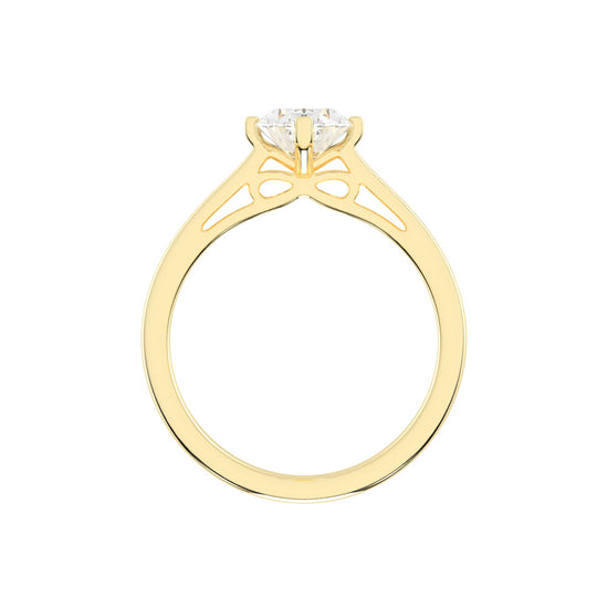 Solentis oval cut solitaire lab diamond ring