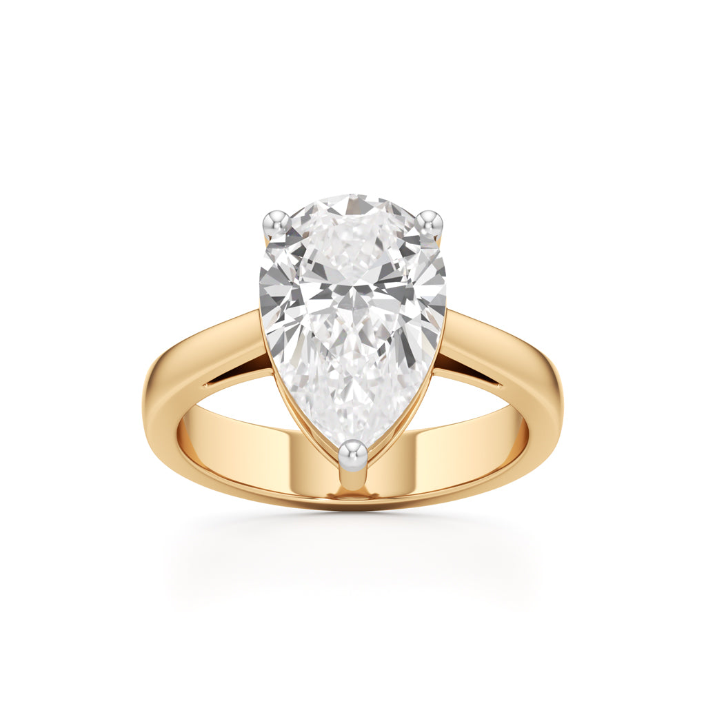 Elysia Pear Diamond Ring