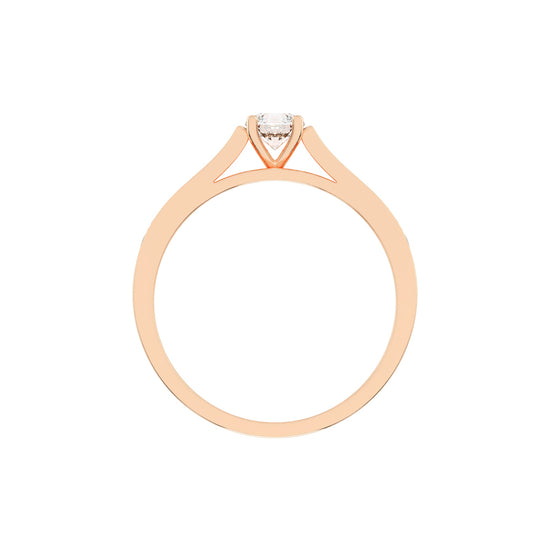 Delanova round cut delicate lab diamond ring
