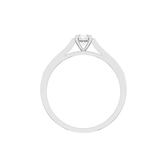 Delanova round cut delicate lab diamond ring
