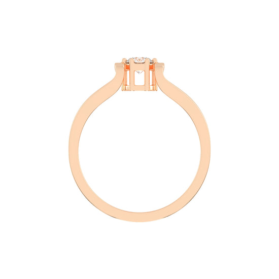 Delioraia Split shank round cut delicate lab diamond ring