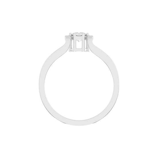 Delioraia Split shank round cut delicate lab diamond ring