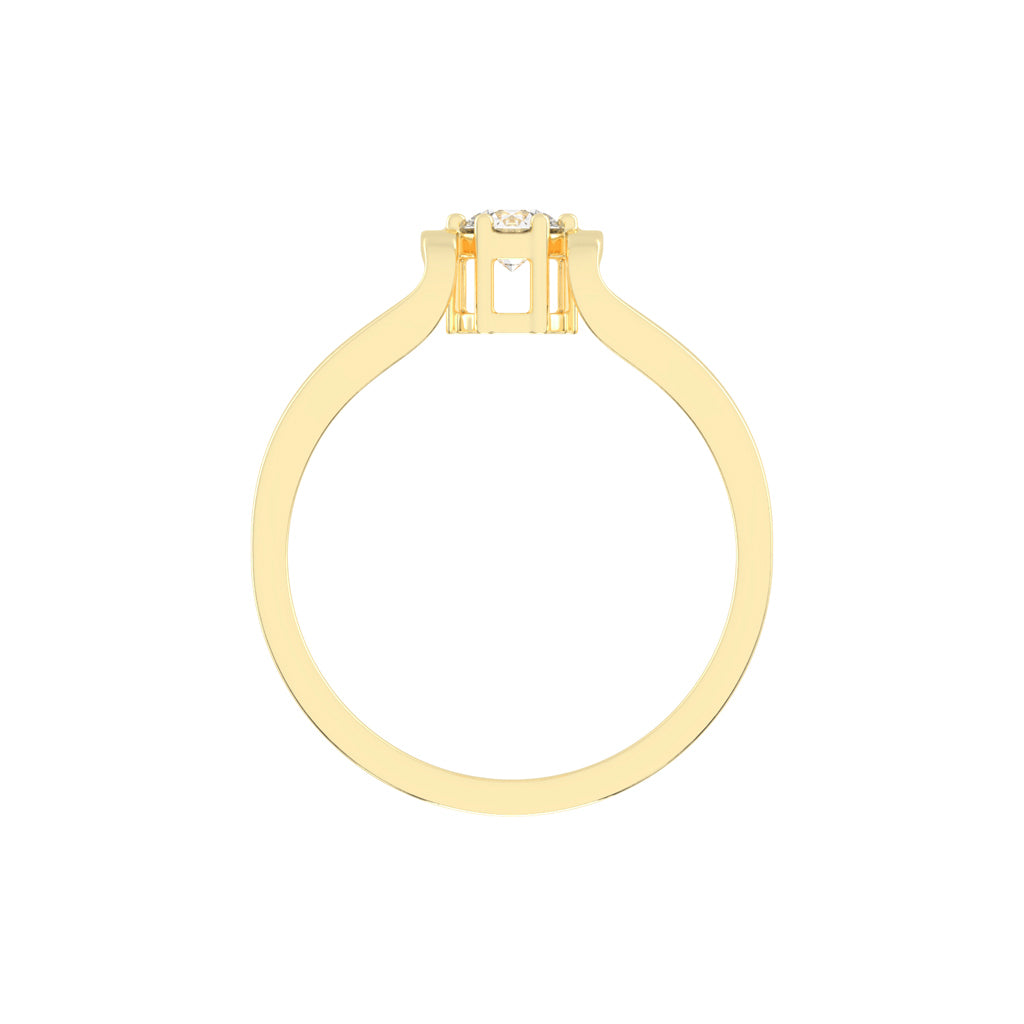 Delioraia Split shank round cut delicate lab diamond ring