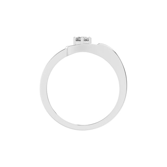 Delirona contoure setting round cut delicate lab diamond ring