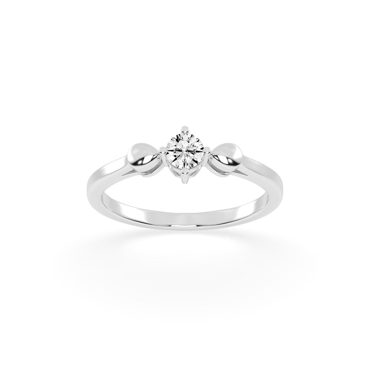 Deliqueza Adjustable round cut delicate lab diamond ring
