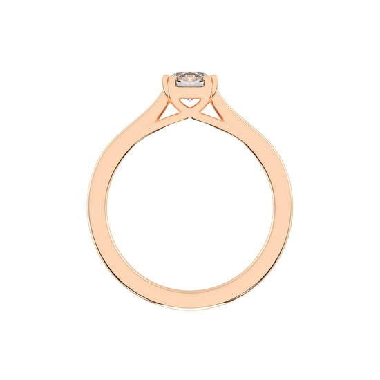 Solatria six prong round solitaire lab diamond ring