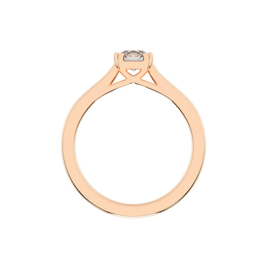 Solatria six prong round solitaire lab diamond ring