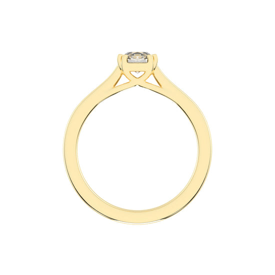 Solatria six prong round solitaire lab diamond ring