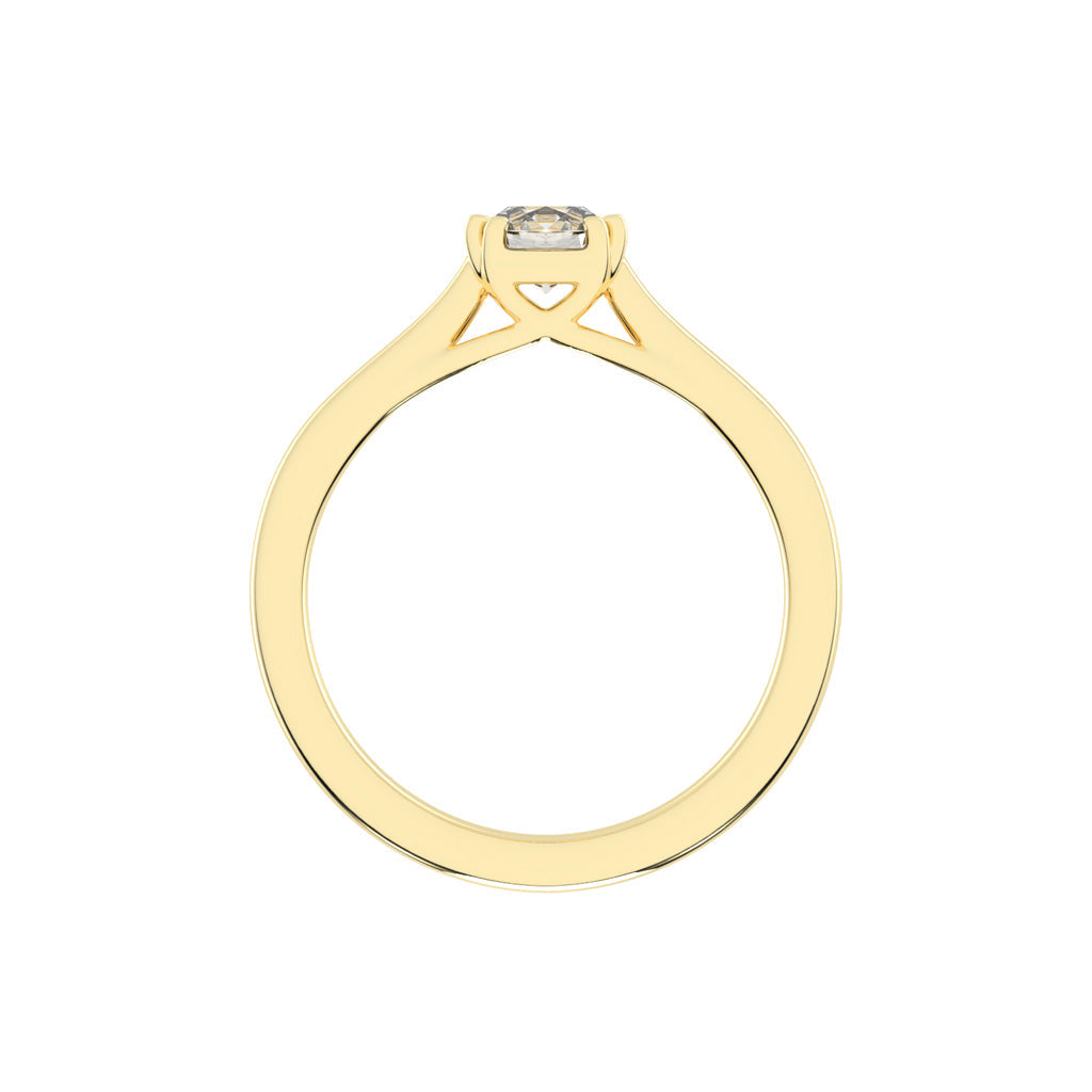 Solatria six prong round solitaire lab diamond ring
