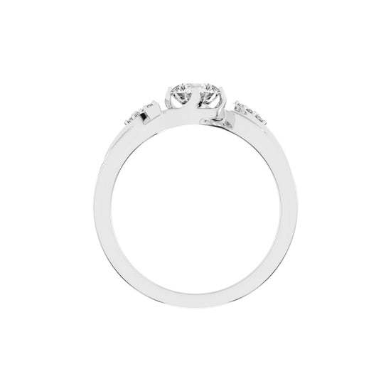 Sidoria twist setting round cut lab diamond ring