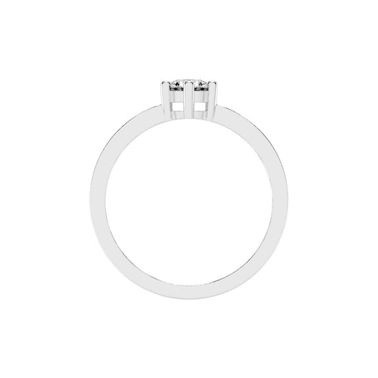Aurineve channel setting round cut classic lab diamond ring