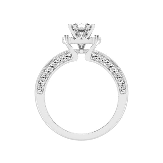 Round Shape Designer Halo Ring