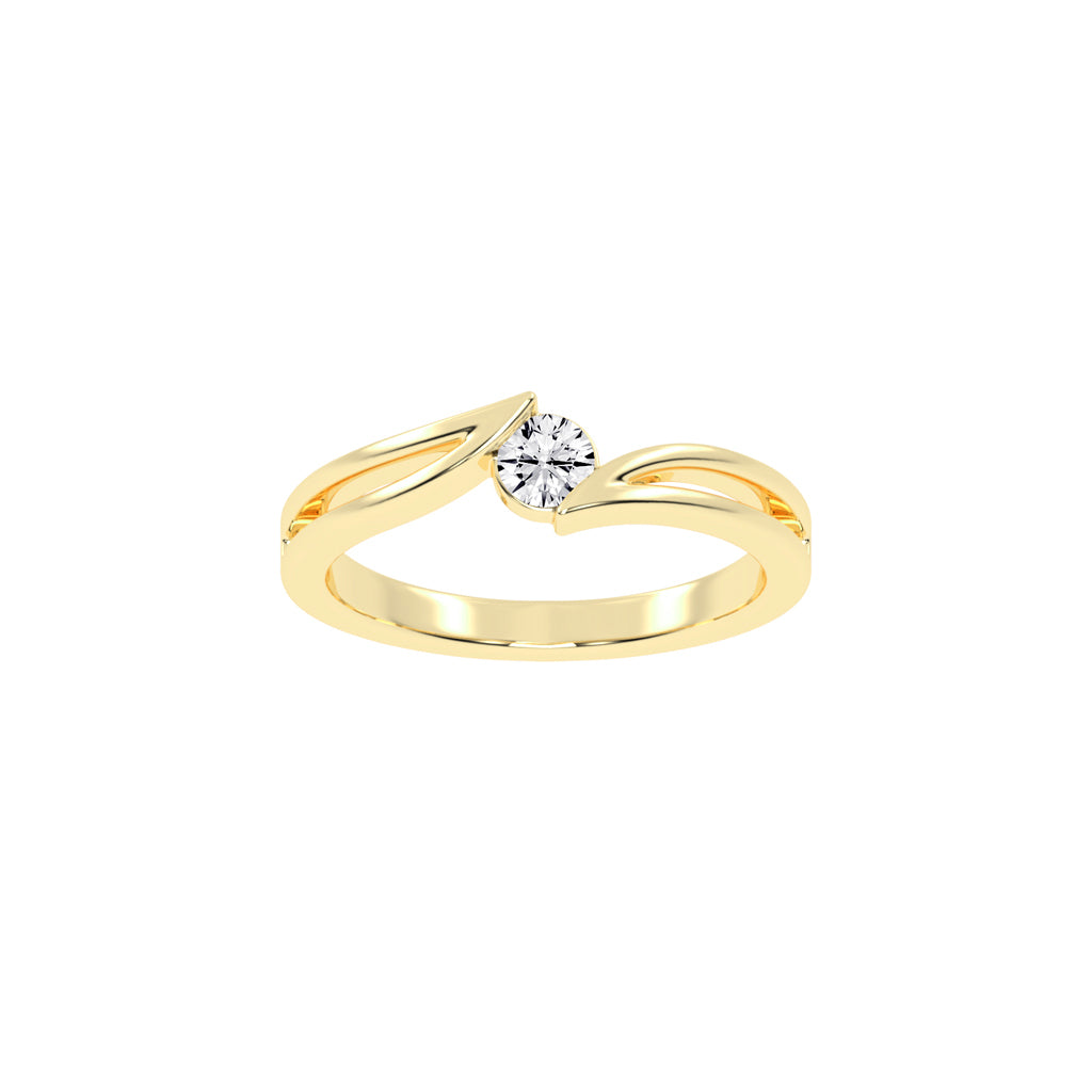 Elysira Split Shank Classic Lab Diamond Ring