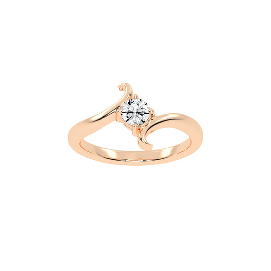 Brilluxe Braided Round Cut Classic Lab Diamond Ring